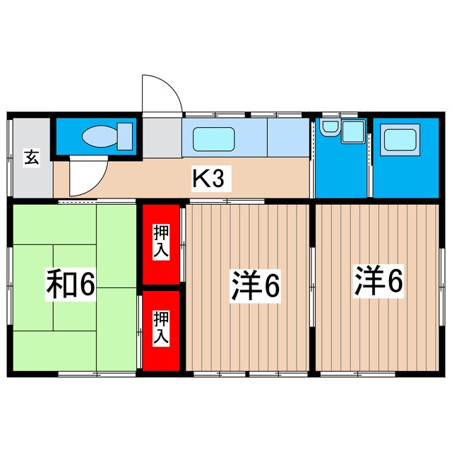 田尻町飛田様貸家（12）の物件間取画像