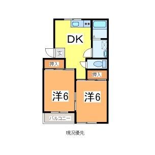 寒河江チェリーピア21Ａ-1の物件間取画像