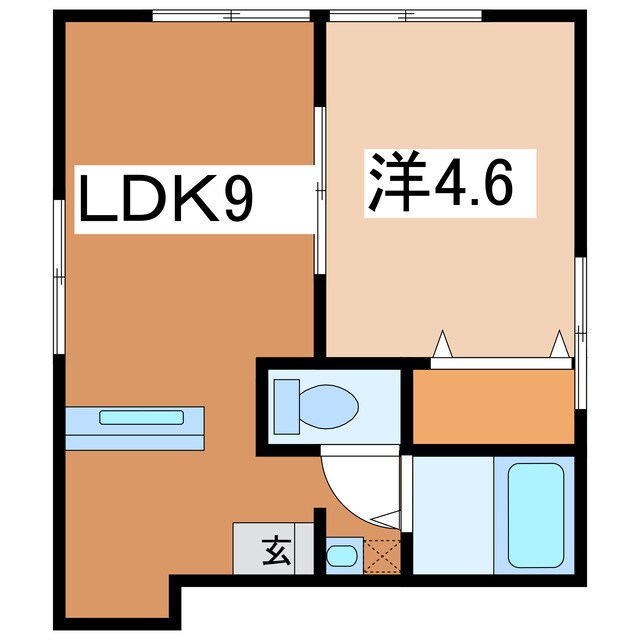 コーポ中里Ｂの物件間取画像