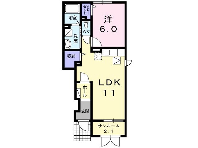 カレントパークＳＫⅠの物件間取画像