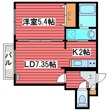 ＫＡＵＲＩ ＦＬＡＴの物件間取画像