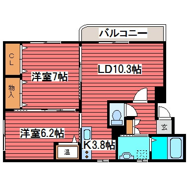 アトレ福住の物件間取画像