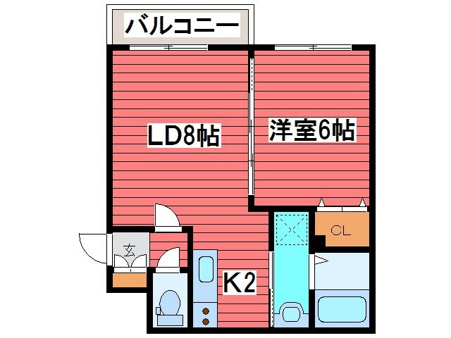 A BOND月寒東　A棟の物件間取画像