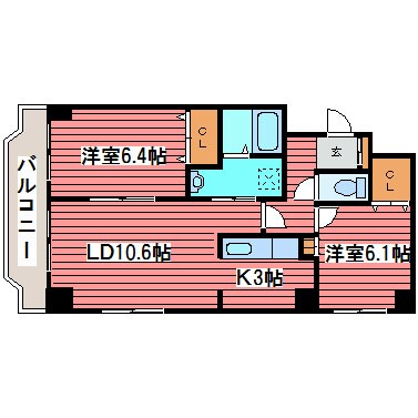 ティアラ月寒中央の物件間取画像