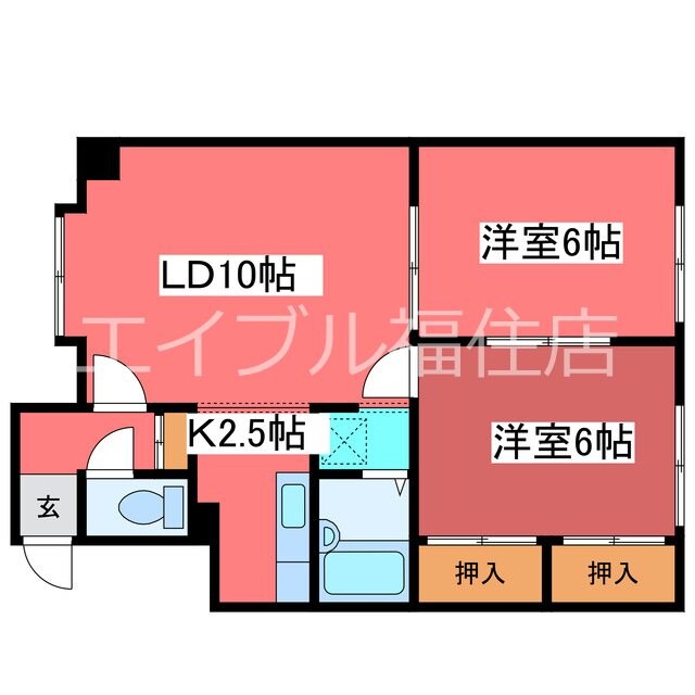シャルム羊ヶ丘の物件間取画像
