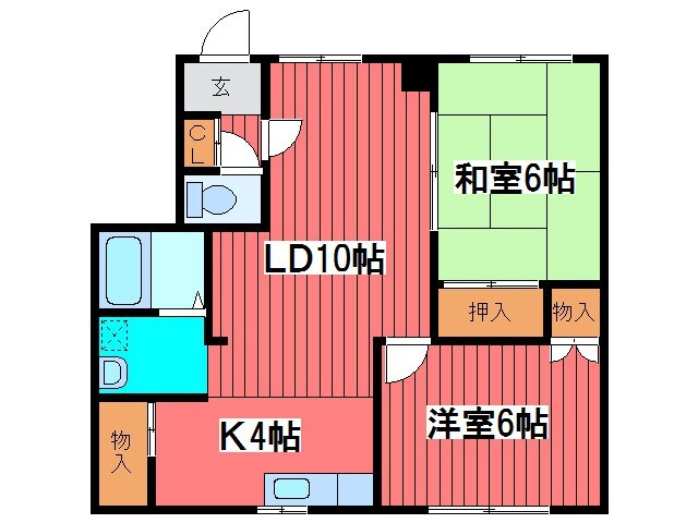 コーポ羊ヶ丘の物件間取画像