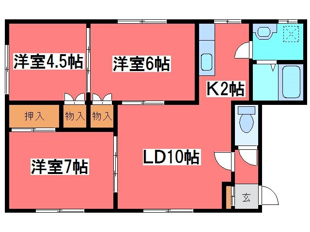 パレス２０００の物件間取画像