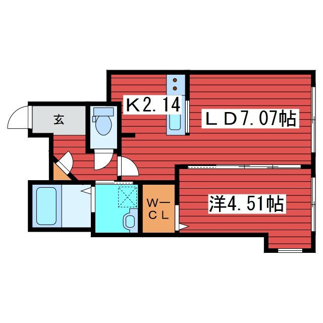 S-FORT月寒の物件間取画像