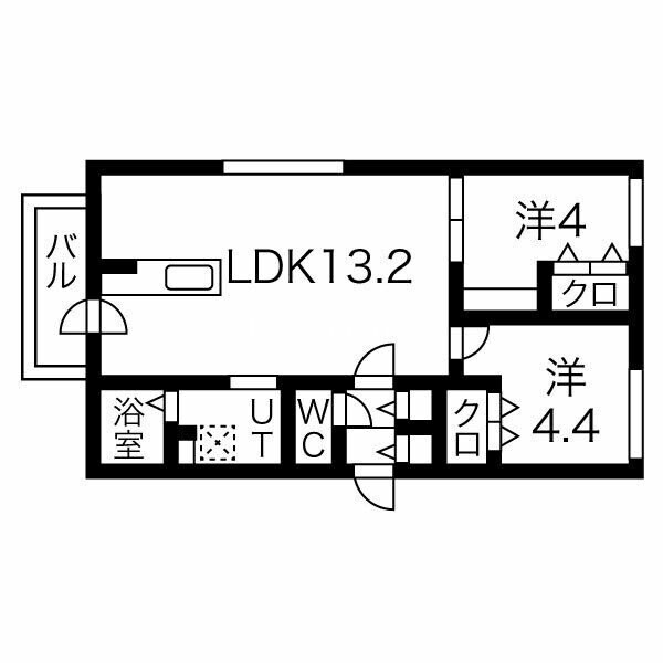 カーサブランの物件間取画像