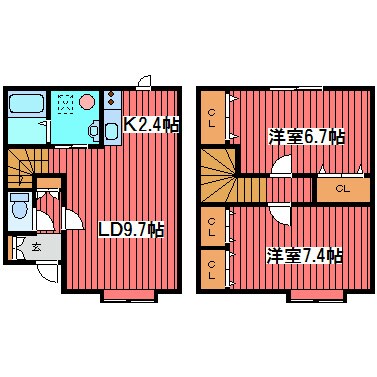 エターナル　Cの物件間取画像