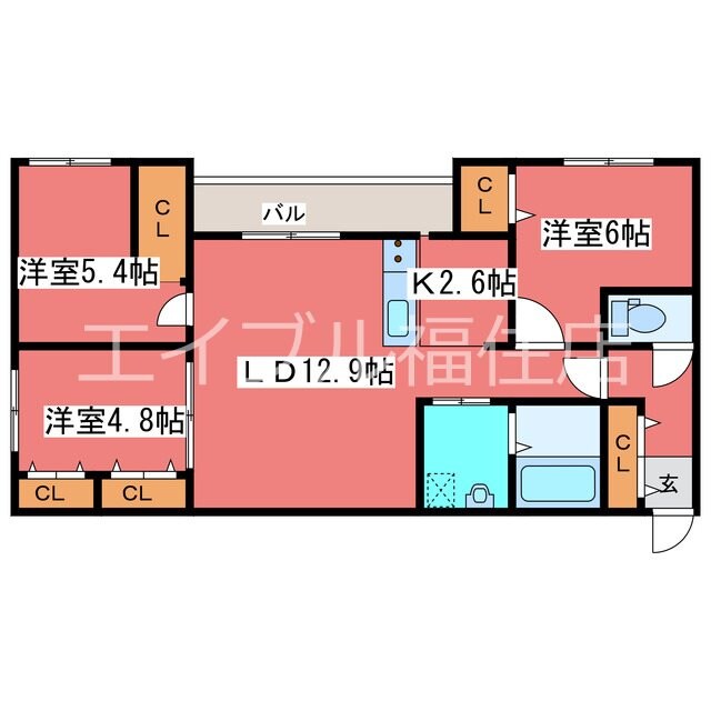 Ｇａｒｂｏ月寒の物件間取画像