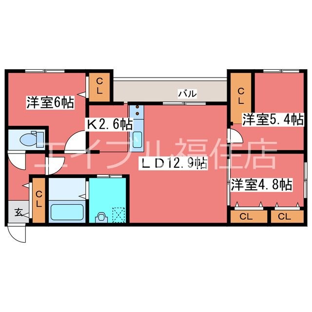 Ｇａｒｂｏ月寒の物件間取画像