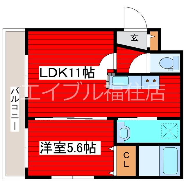 エルクリエイト月寒中央の物件間取画像