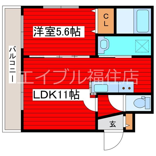 エルクリエイト月寒中央の物件間取画像