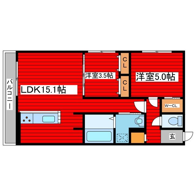 ALIVIS月寒中央の物件間取画像