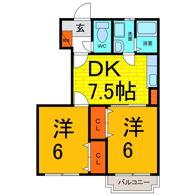 メルクマールＳＸ　Ⅰの物件間取画像