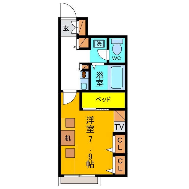 レオパレス　Ｋ－ＨＡＵＳ撫養の物件間取画像