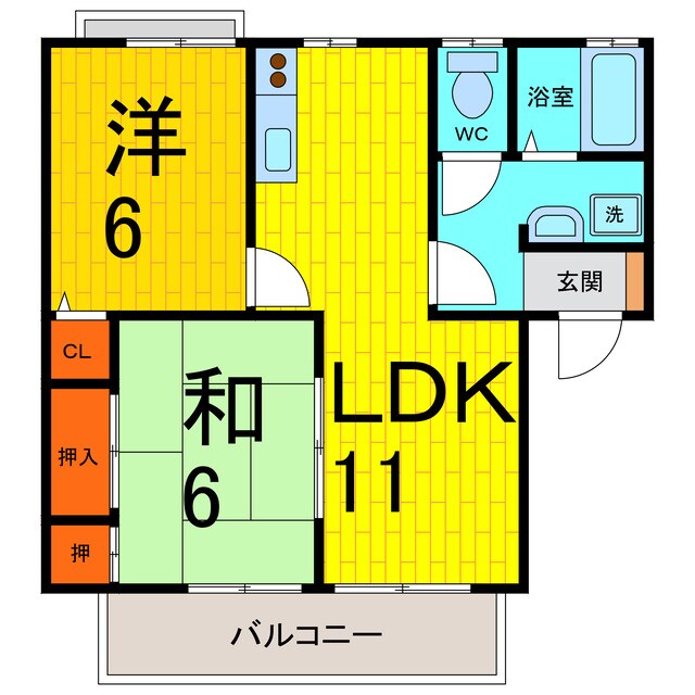 プラザジョワイユＡ・Ｂ・Ｃ・Ｄの物件間取画像