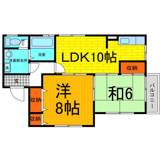 りべーるとよむらの物件間取画像