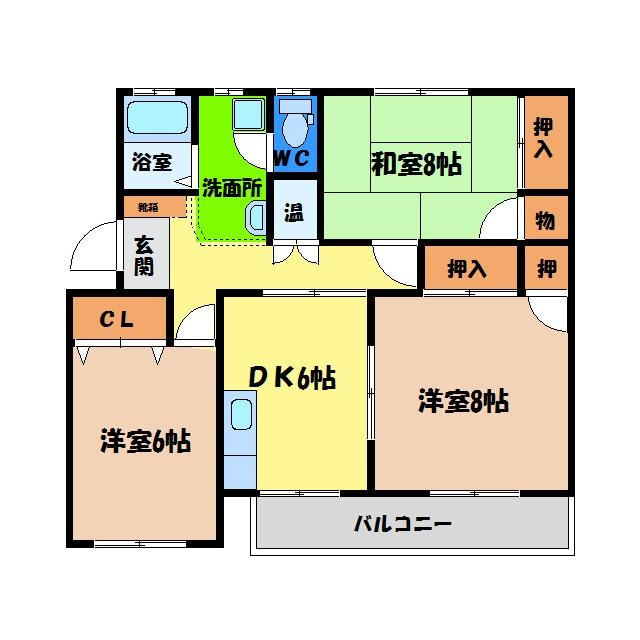 五輪館の物件間取画像