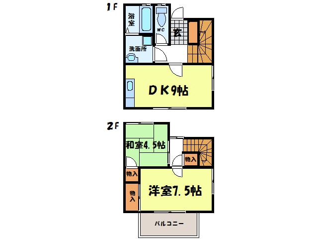 コーポ山口の物件間取画像