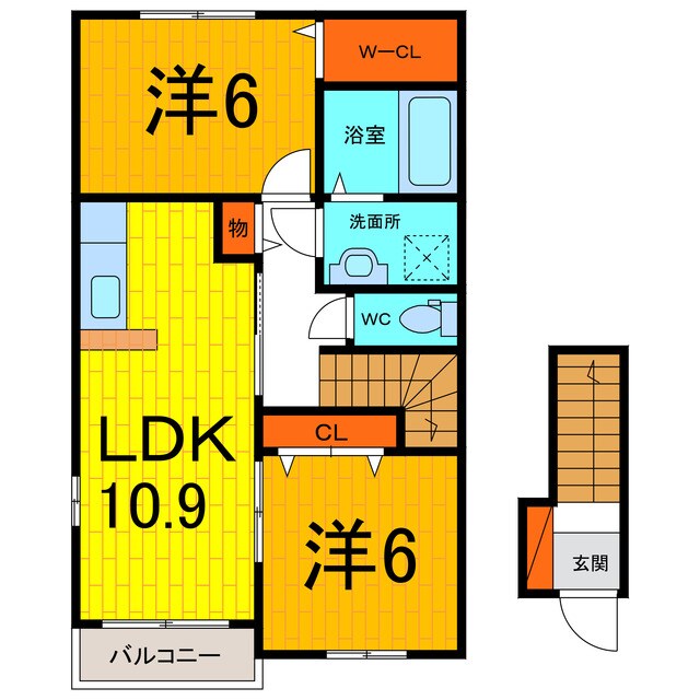 ポワールⅠの物件間取画像