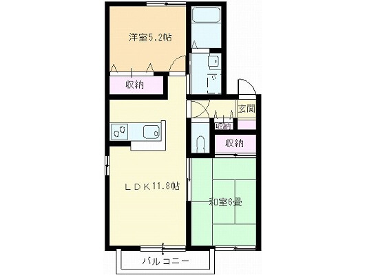 アパルタメント春秋の物件間取画像