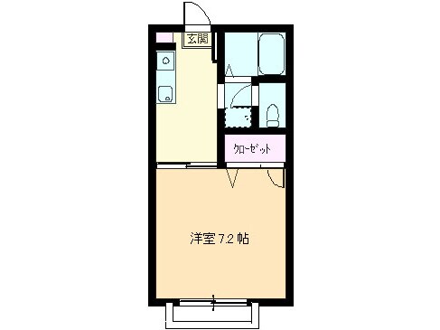 ハイツ樫の前の物件間取画像