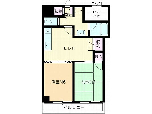 第２高砂ハイムの物件間取画像