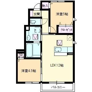 アイン　ベアーの物件間取画像