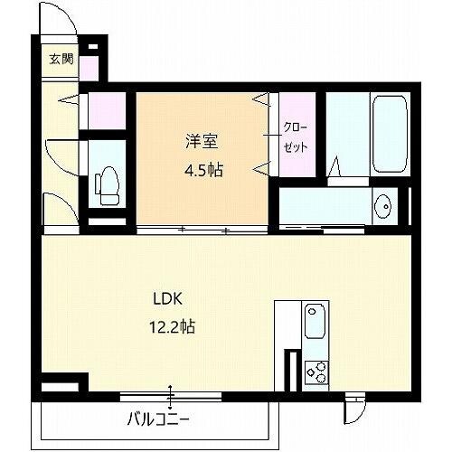 ディアライズ小郡船倉町C棟の物件間取画像