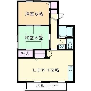 中屋二号館　Ｂの物件間取画像