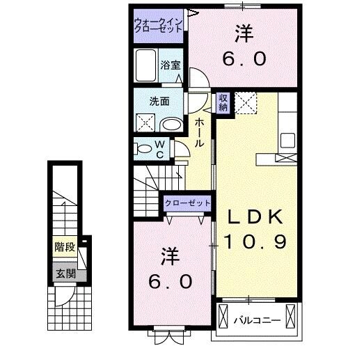 ミレーユⅢの物件間取画像