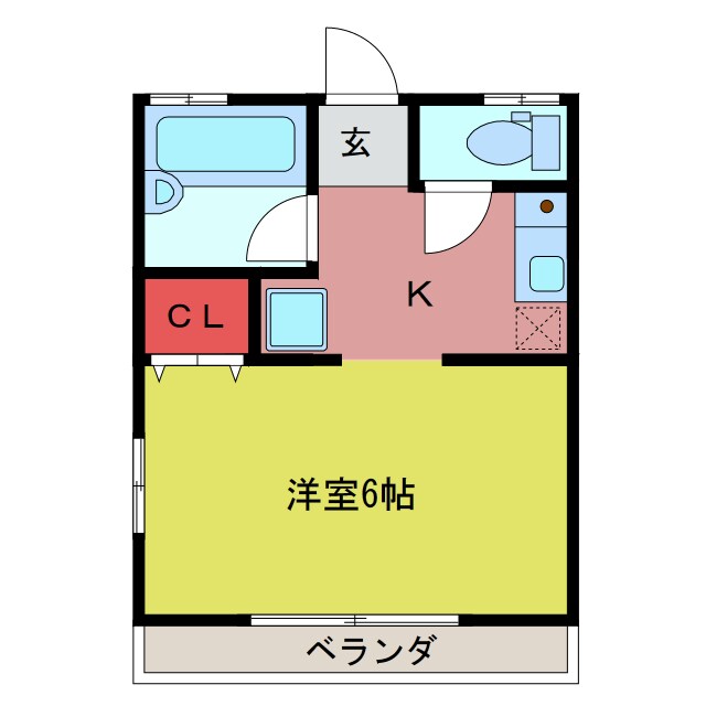 福島ハイツの物件間取画像