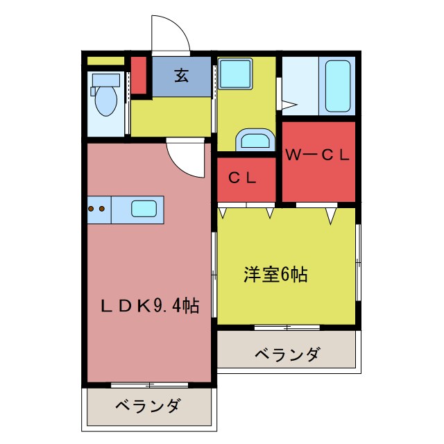 クレール・カーサの物件間取画像