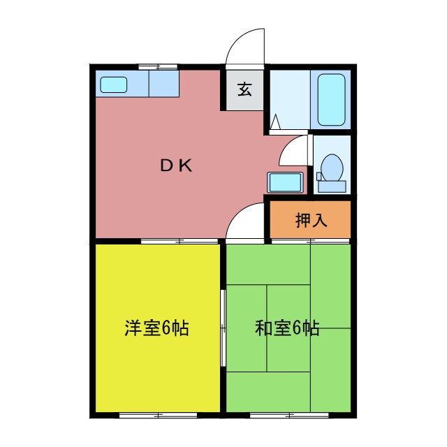 レスポ三田の物件間取画像