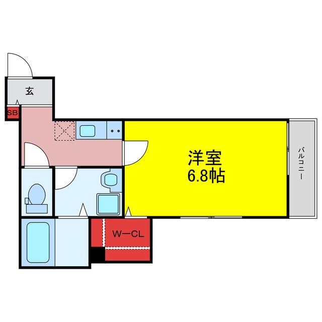 パルティア長瀬の物件間取画像