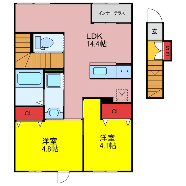 フェリーチェの物件間取画像