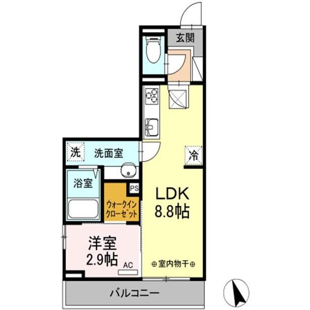 セジュール221の物件間取画像