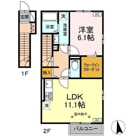 D-ROOM南二番町　Cの物件間取画像