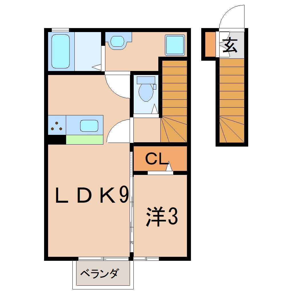 アクシィヴIIの物件間取画像