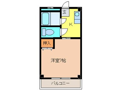 ワコーハイツの物件間取画像