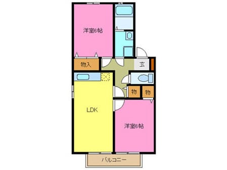 波多野八号館の物件間取画像