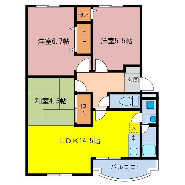 イーフラッツネオの物件間取画像