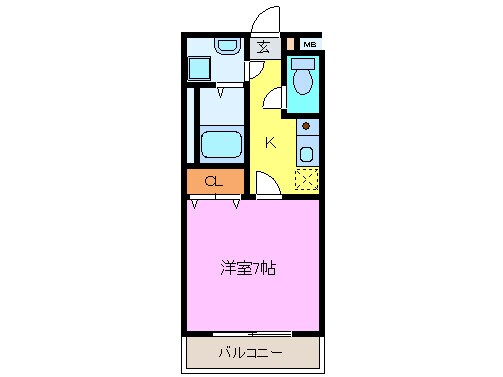 エヴァーグリーン（徳倉）の物件間取画像