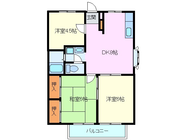 エステートピア足立の物件間取画像
