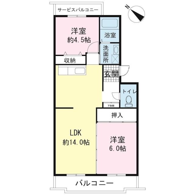 アヴニールドゥモエの物件間取画像
