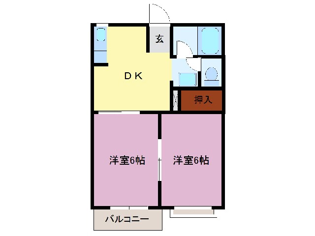 タウニィ楊原の物件間取画像