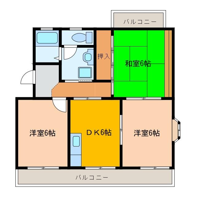 ヴェルドミールの物件間取画像