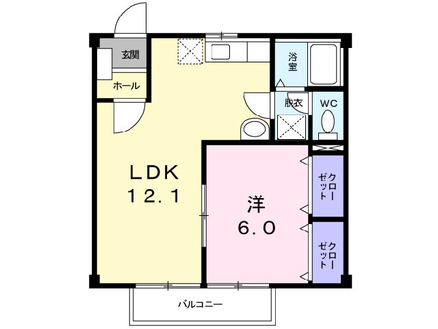 サンハイツ長田の物件間取画像